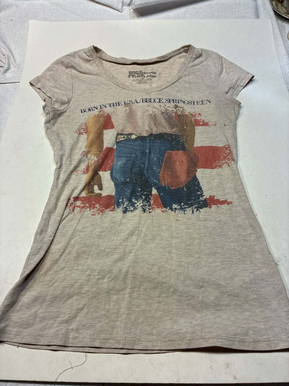Bruce Springsteen and the E Street Band Born in the U.S.A. Graphic V-Neck T-Shir